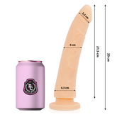 DELTA CLUB - JUGUETES DILDO DE SILICONA MÉDICA NATURAL 23 CM -O- 4,5 CM